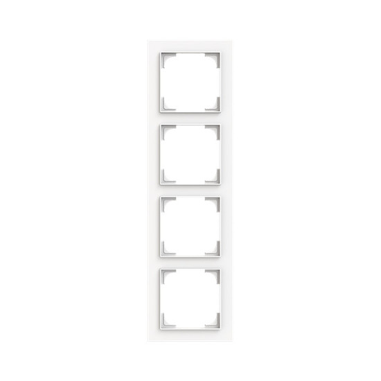 Busch-Jaeger Abdeckrahmen 4-fach studioweiß matt - Busch-art linear Busch-art linear 2CKA001754A4862 1724-44M