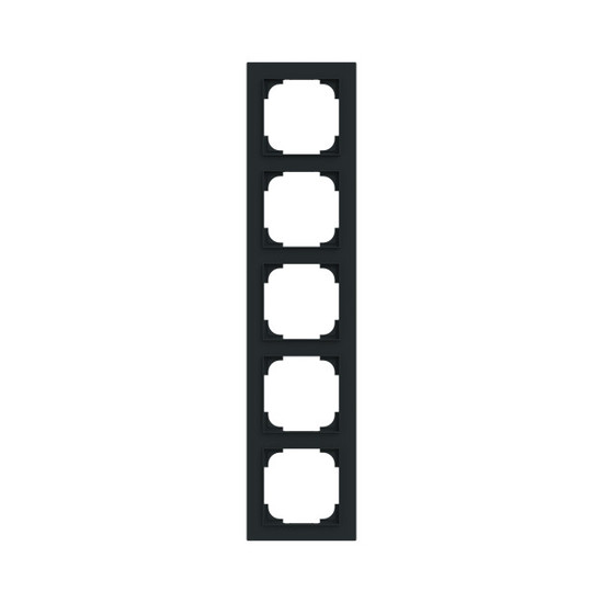 Busch-Jaeger Abdeckrahmen 5-fach schwarz matt - Busch-art linear Busch-art linear 2CKA001754A4872 1725-45M
