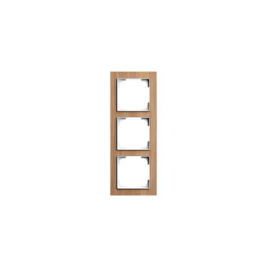 Busch-Jaeger Abdeckrahmen 3-fach Holz Eiche - Busch-art linear Busch-art linear 2CKA001754A4889 1723-4083