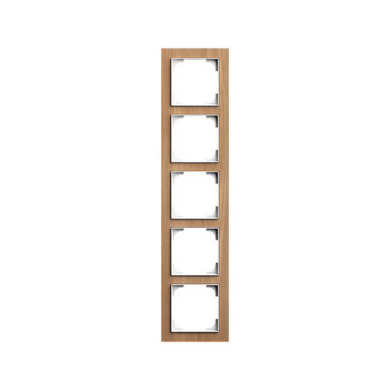 Busch-Jaeger Abdeckrahmen 5-fach Holz Eiche - Busch-art linear Busch-art linear 2CKA001754A4891 1725-4083