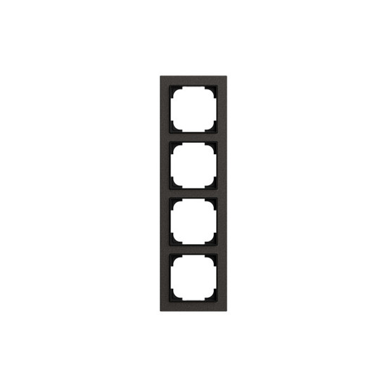 Busch-Jaeger Abdeckrahmen 4-fach papierschwarz - Busch-art linear Busch-art linear 2CKA001754A4900 1724-4045