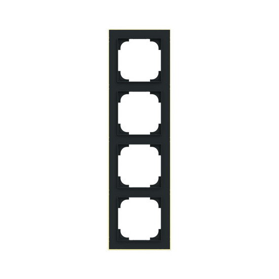Busch-Jaeger Rahmen 4-fach mit Dekorring Busch-art linear 2CKA001754A4921 1724-453M