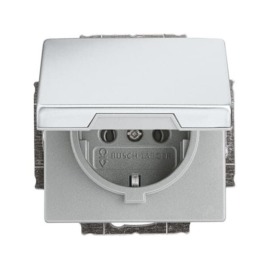 Busch-Jaeger Schuko Steckdosen-Einsatz mit Klappdeckel 2CKA002018A1490 20 EUK-866