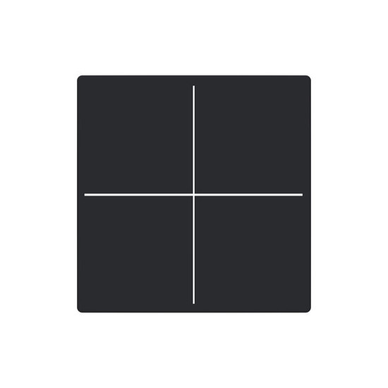 Busch-Jaeger Abdeckung, 4-fach für Keypad Format 63 - solo/future LFW/A.4.63.11-885 2CKA006199A0071 LFW/A.4.63.11-885