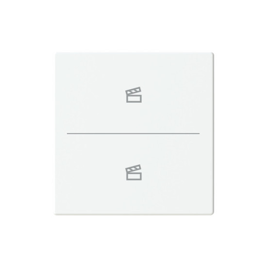Busch-Jaeger Abdeckung als Taster 2-fach mit Symbol Szene Format 63 - solo/future 2CKA006199A0234 LFST/A.2.63.11-84