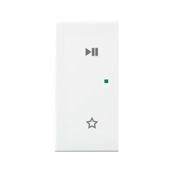 Busch-Jaeger Wippe 2-fach links, mit Symbol Play/Pause Busch-balance SI 2CKA006220A0753 6237-21-914