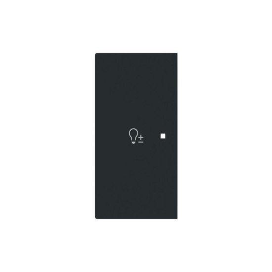 Busch-Jaeger Wippe 2-fach links, mit Symbol Dimmer Symbol Dimmen schwarz matt - 2CKA006220A0959 6234-21-45M