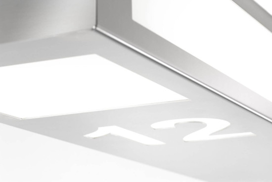 CMD LED Standaußenleuchte 2G11 18W Warmweiss IP44 Edelstahl Made in Germany CMD-24/HN/ST