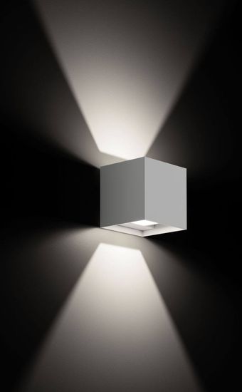 CMD LED Wandaußenleuchte 2x6W Warmweiss IP54 Weiß CMD-9033
