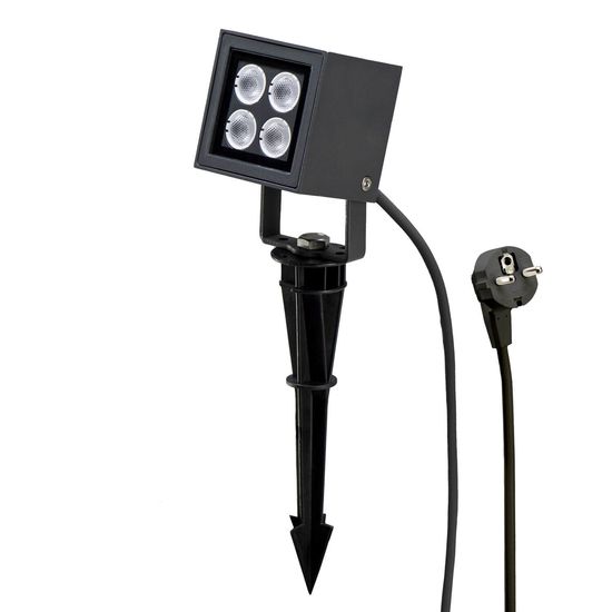 CMD LED Strahler, Erdspießleuchte 4x2W Warmweiss IP65 Anthrazit CMD-9045