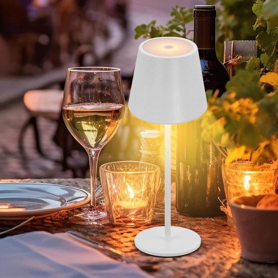 CMD LED Akku-Tischleuchte 2W steuerbare Lichtfarbe IP44 Weiß CMD-9079