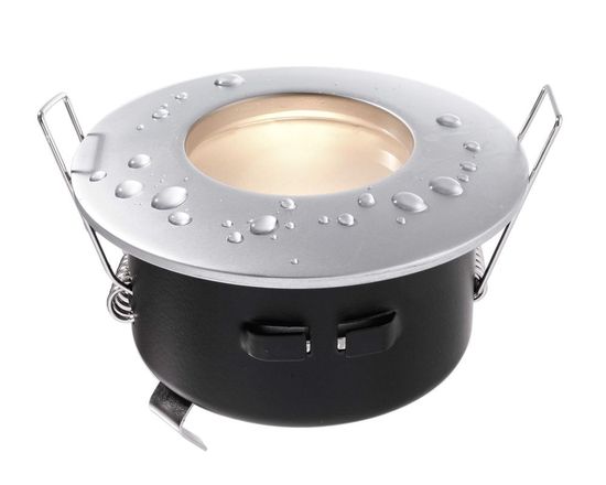 Deko-Light Deckeneinbauring, silber, matt, 12V, GU5.3 MR16, max. 35W, IP65 110001