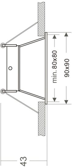 Deko-Light Einbaurahmen, Arktur eckig, Signalweiß, 12V, GU5.3 MR16, max. 50W 110020