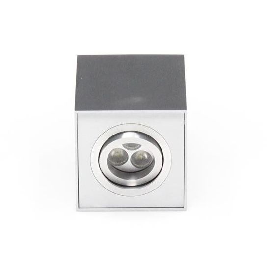 Deko-Light Deckenaufbauleuchte Dato, GU10, max. 50W, Alu, Silber 122417