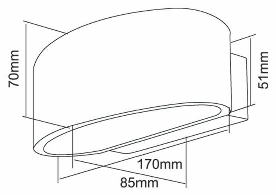 Deko-Light Wandaufbauleuchte Arietis, G9, max. 42W, silber 341189