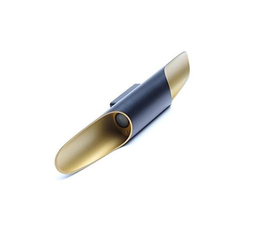 Deko-Light Wandaufbauleuchte Apodis 500, Warmweiß, Aluminium, goldfarben 341200