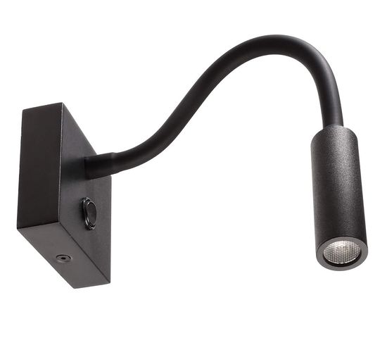Deko-Light Wandaufbauleuchte Brahe I, Warmweiß, Alu, Schwarz 341237