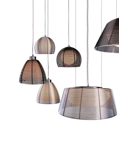 Deko-Light Pendelleuchte Filo Mob, E27, max. 60W, Metall, silber 342025