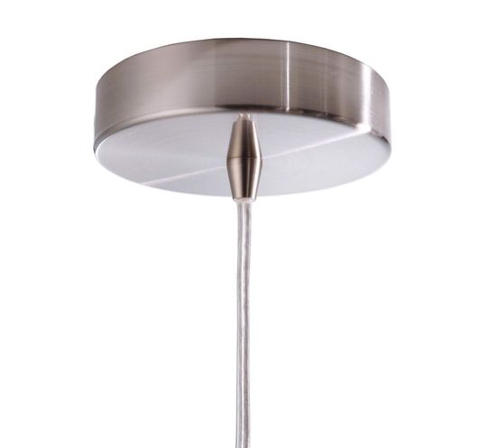 Deko-Light Pendelleuchte Barrel, E27, max. 40W, Metall, silber, satiniert 342050