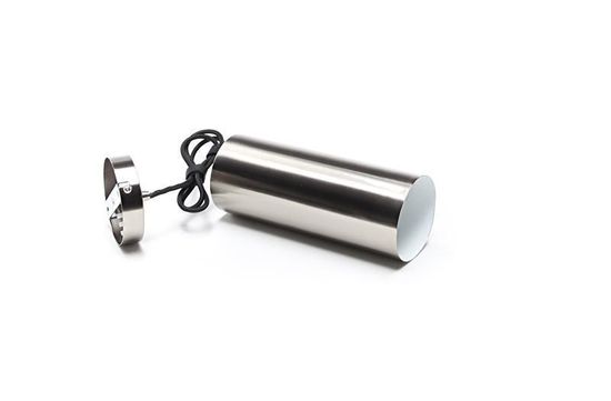 Deko-Light Pendelleuchte Barrel, E27, max. 40W, Metall, silber, satiniert 342050