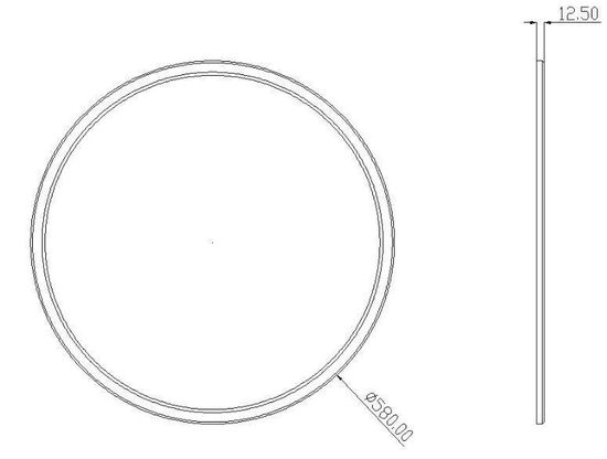 Deko-Light Pendelleuchte LED Panel transparent rund, Warmweiß, Alu, Schwarz 342089