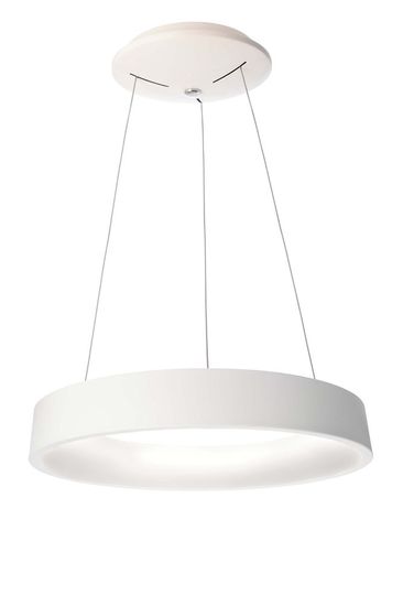 Deko-Light Pendelleuchte Sculptoris 60, Neutralweiß, Aluminium, Signalweiß, matt 342125