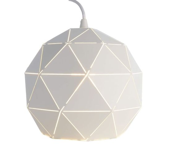 Deko-Light Pendelleuchte Asterope rund 250, E27, max. 40W, Metall, weiß, matt 342129