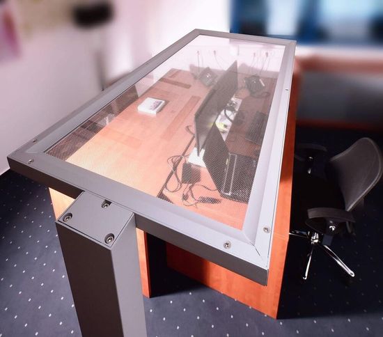 Deko-Light Stehleuchte Office One Transparent, dimmbar, Neutralweiß 343022