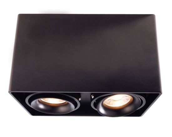 Deko-Light Deckenaufbauleuchte Mona II, GU10, 2x max. 50W, schwarz 348005