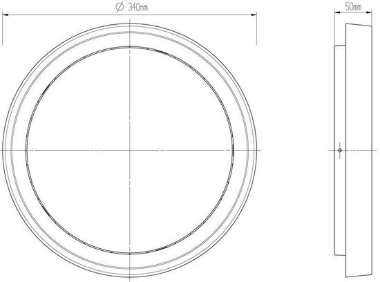Deko-Light Deckenaufbauleuchte Ascella, Warmweiß, Graphitgrau, IP54 348069