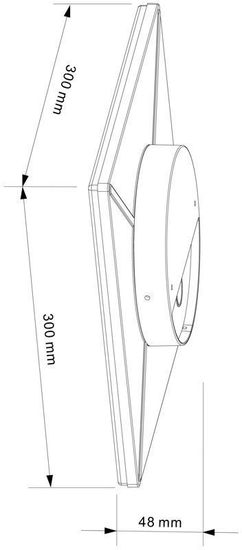 Deko-Light Deckenaufbauleuchte Mensae eckig, Warmweiß, dunkelgrau, IP54 348071