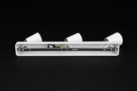 Deko-Light Deckenaufbauleuchte Leporis Linear III, GU10, 3x max. 50W, Alu, Weiß-matt 348081