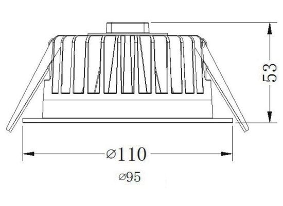 Deko-Light Deckeneinbauleuchte COB 95, Warmweiß, 60°, 34,8V DC, 350mA 565007