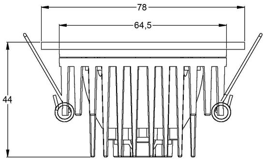 Deko-Light Deckeneinbauleuchte COB 68 IP65, Signalweiß, Neutralweiß, 45°, 17-18V DC, 350mA, IP65 565110
