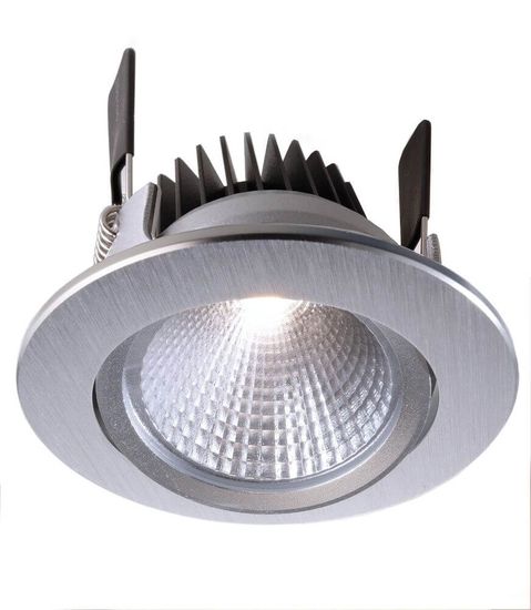Deko-Light Deckeneinbauleuchte COB 68 CCT, silber, Warmweiß + Kaltweiß, 45°, 24VDC 565198