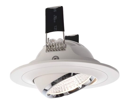 Deko-Light Deckeneinbauleuchte Saturn, weiß, Chrom, Neutralweiß, 30°, 17-18V DC, 350mA 565202