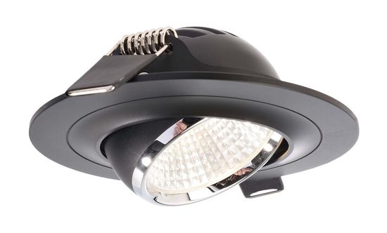 Deko-Light Deckeneinbauleuchte Saturn, schwarz, Chrom, Neutralweiß, 30°, 17-18V DC, 350mA 565203