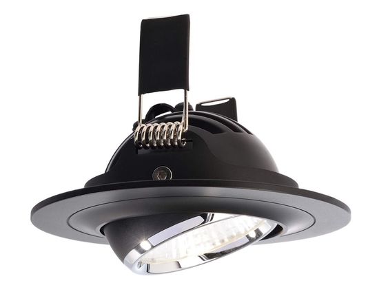 Deko-Light Deckeneinbauleuchte Saturn, schwarz, Chrom, Neutralweiß, 30°, 17-18V DC, 350mA 565203