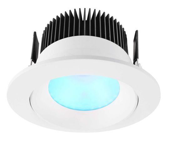 Deko-Light Deckeneinbauleuchte COB 94 RGBW, Grauweiß RAL 9002, matt, RGB + Warmweiß, 60°, 24VDC 565245