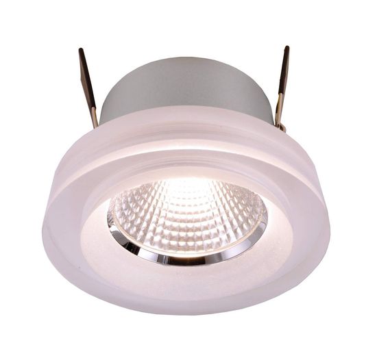 Deko-Light Deckeneinbauleuchte COB 68 Acryl, Silber, satiniert, Warmweiß + Kaltweiß, 45°, 24VDC 565247