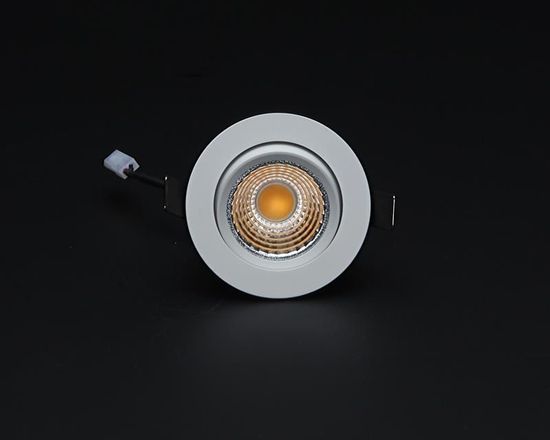 Deko-Light Deckeneinbauleuchte COB-68-350mA-2700K-rund-flach, Signalweiß, Warmweiß, 45°, 14-15V DC, 350mA 565263