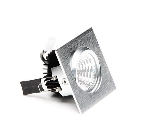 Deko-Light Deckeneinbauleuchte COB-68-350mA-2700K-eckig, silber, Warmweiß, 45°, 16-17V DC, 350mA 565282
