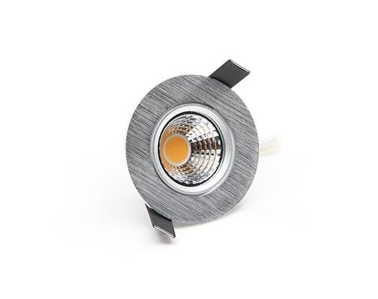 Deko-Light Deckeneinbauleuchte COB-68-24V-2700K-rund, silber, Warmweiß, 45°, 24VDC 565299
