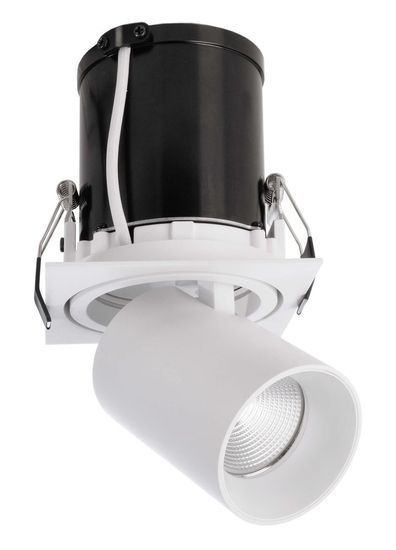 Deko-Light Deckeneinbauleuchte Rigel Mini Square Single, weiß, matt, Warmweiß, 35°, 21-22V DC, 500mA, 11W 565312
