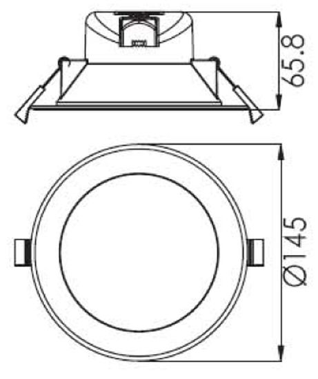 Deko-Light Deckeneinbauleuchte Acrux 120, matt, Warmweiß + Neutralweiß + Kaltweiß, 90° 565317