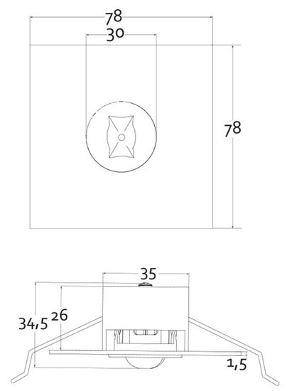 Deko-Light Deckeneinbauleuchte Notleuchte Alnair für die Beleuchtung von Flächen, Weiß, Neutralweiß , IP42 565326