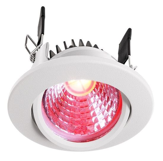 Deko-Light Deckeneinbauleuchte COB 68 RGBW, Signalweiß, RGB + Warmweiß, 50°, 24VDC 565335