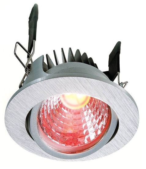 Deko-Light Deckeneinbauleuchte COB 68 RGBW, silber, RGB + Warmweiß, 50°, 24VDC 565336