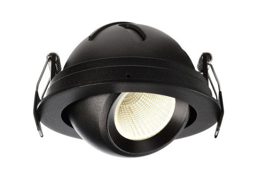 Deko-Light Deckeneinbauleuchte Bellatrix, Schwarz, Warmweiß, 40°, 18V DC, 500mA 565341