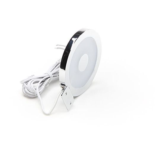 Deko-Light Möbelaufbauleuchte Spiegel Rund, Neutralweiß, 12V DC, Alu, Silber, Chrom, IP44 687130